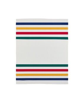 Cotton Knit Throw HBC Stripes Hudson’s Bay Company Multistripe